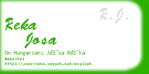 reka josa business card